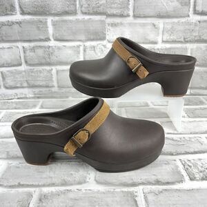 Crocs Sarah Women’s Size 8 Brown Espresso Croslite Slip On Mule Clog